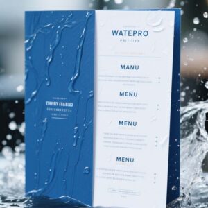 Menu Print Waterproof